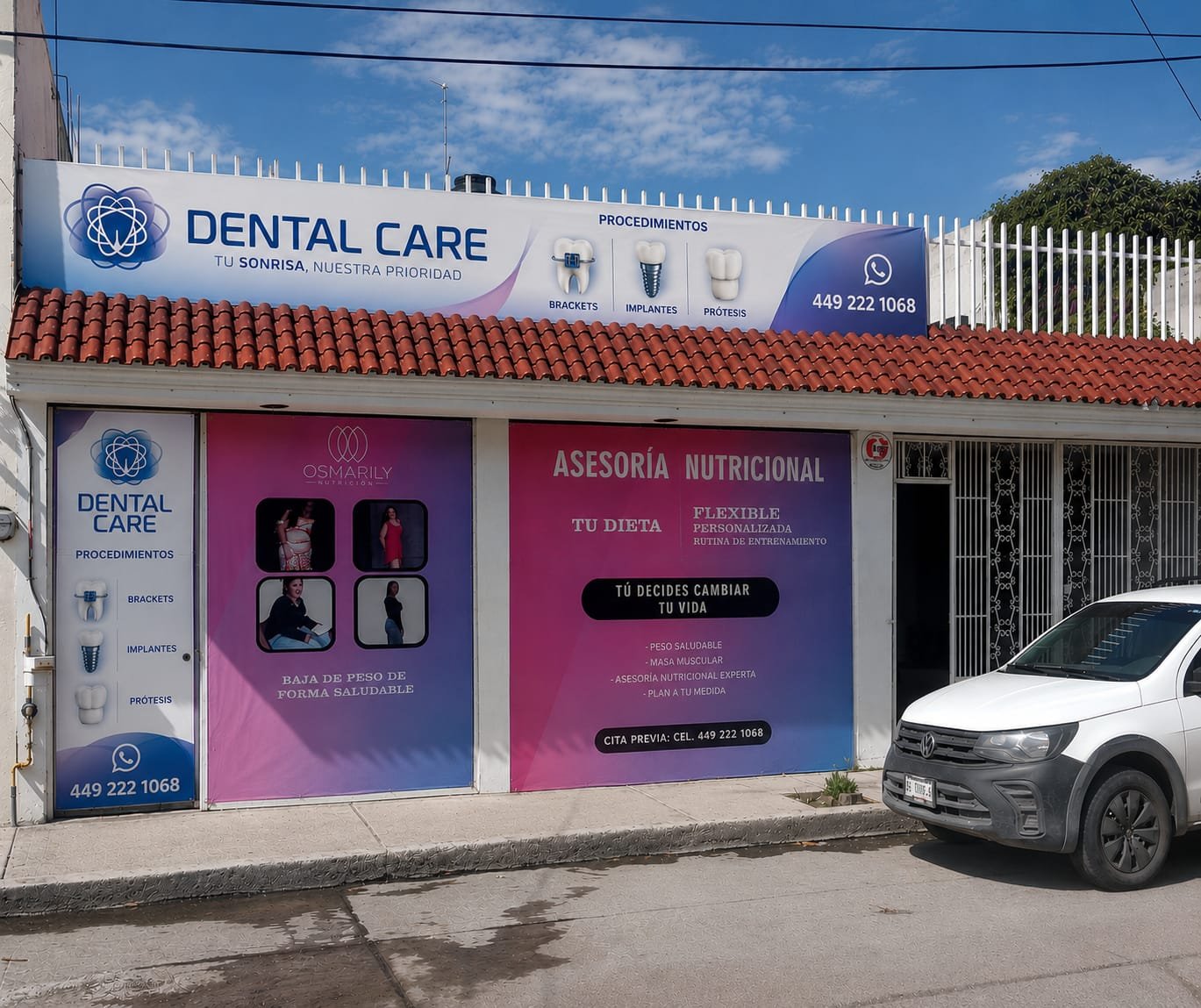 Fachada de Dental Care, sucursal El Dorado